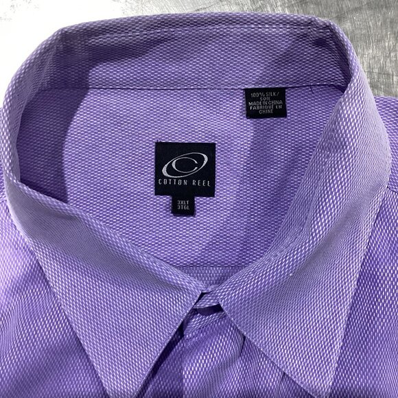 Cotton Reel 100% Silk Button-Up Shirt - Picture 3 of 5